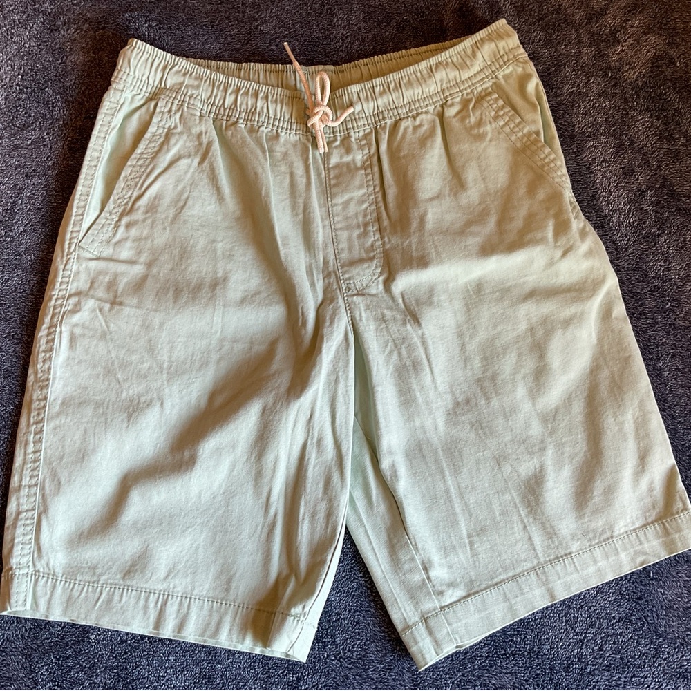 George Mint Green Elastic Shorts